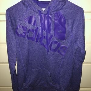 Adidas hoodie purple size M